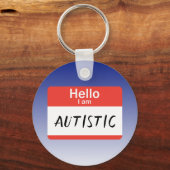 Naambordje Autistisch Sleutelhanger (Voorkant)