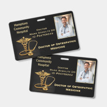 Naambordje-ID voor Doctor in de Osteopathische Gen
