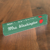 Naambordje voor lerarenbureau (Zijkant)