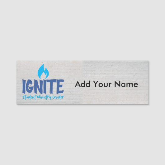 Naambordjes Ignite Naamplaatje (Voorkant)