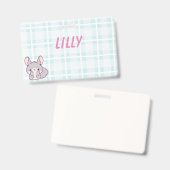 Naambordjes voor kinderen badge (Voor- en achterkant)