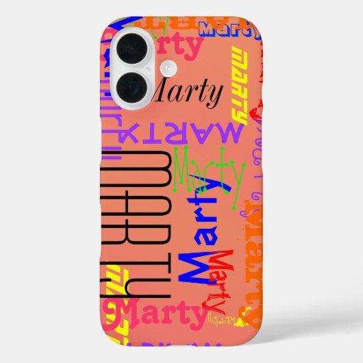 Naamcollage Case-Mate iPhone Case (Achterkant)