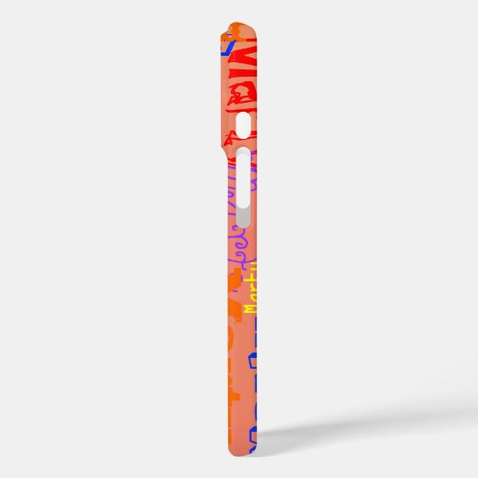 Naamcollage Case-Mate iPhone Case (Achterkant / Links)