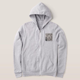 Naamgenoot magnolia, bloemen, stof, katoen en hand hoodie