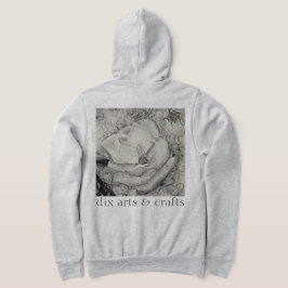 Naamgenoot magnolia, bloemen, stof, katoen en hand hoodie