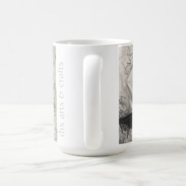 Naamgenoot magnolia, bloemen, stof, katoen en hand koffiemok