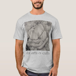 Naamgenoot magnolia, bloemen, stof, katoen en hand t-shirt