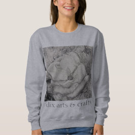 Naamgenoot magnolia, bloemen, stof, katoen en hand trui