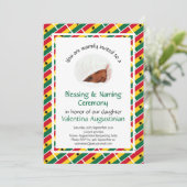 NAAMGEVING VAN DE ZEGENING CEREMONIE | Ghanese vla Kaart (Staand voorkant)