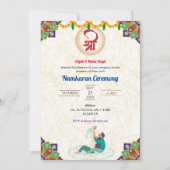 Naamgevingsceremonie in het Hindoeïsme Kaart (Voorkant)