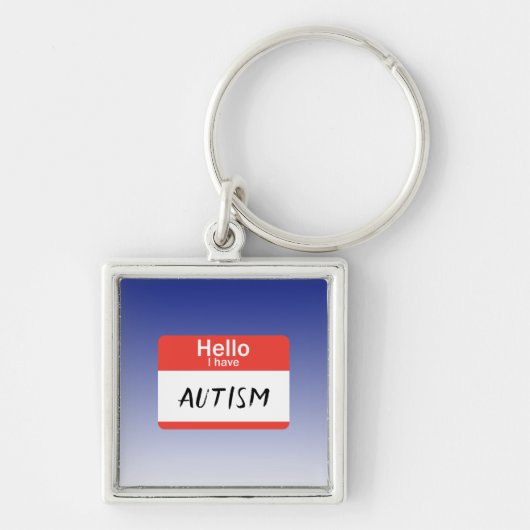 Naamkaart Autisme Sleutelhanger (Voorkant)