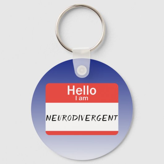 Naamkaartje Neurodivergent Sleutelhanger (Voorkant)