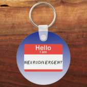 Naamkaartje Neurodivergent Sleutelhanger (Voorkant)