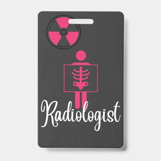 Naamkaartje Radioloog Badge (Voorzijde)