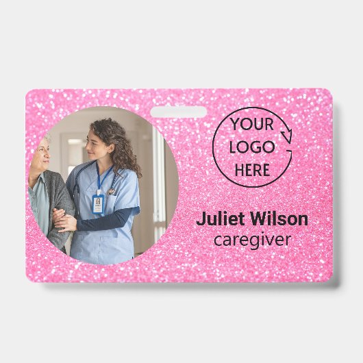 naamkaartjes verzorger id badge (Voorzijde)