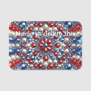Naamlabel met Nederlandse kleuren Naamplaatje