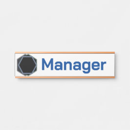 Naamlabel Professioneel Manager Deurbordje