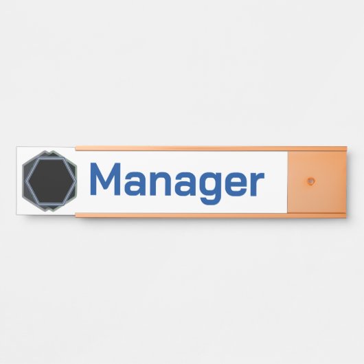 Naamlabel Professioneel Manager Deurbordje (Voorkant)