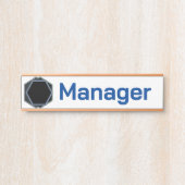Naamlabel Professioneel Manager Deurbordje (Voorkant)