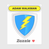 Naamlabel - veiligheidshelm sticker (Vel)