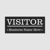 Naamlabel "VISITOR" Naamplaatje (Voorkant)