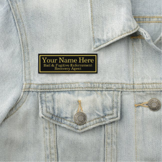 NAAMLABEL VOOR BAIL & FUGITIVE RECOVERY AGENT NAAMPLAATJE