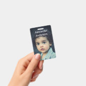 Naamlabel voor kind Foto Personaliseer Badge (Handheld)