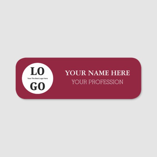 Naamlabel voor werknemer naamplaatje (Voorkant)
