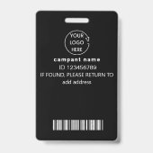 naamlabels coole qr-code mediadruk id-badge badge (Achterkant)