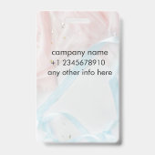 naamlabels elegante verzorger id-badge	 badge (Achterkant)