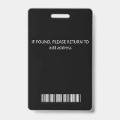 naamlabels leuk qr-code media pers id-badge badge (Achterkant)
