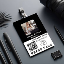 naamlabels leuk qr-code media pers id-badge
