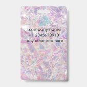 naamlabels leuk verzorgers ID badge (Achterkant)