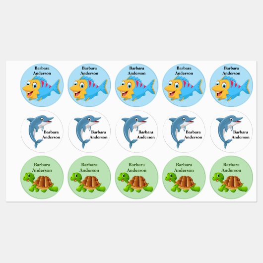 Naamlabels voor kinderen labels (Vel)