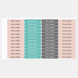 Naamlabels voor schoolkamp kinderopvang labels