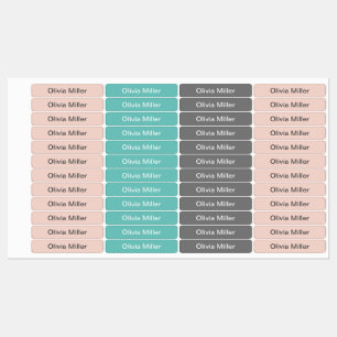 Naamlabels voor schoolkamp kinderopvang labels