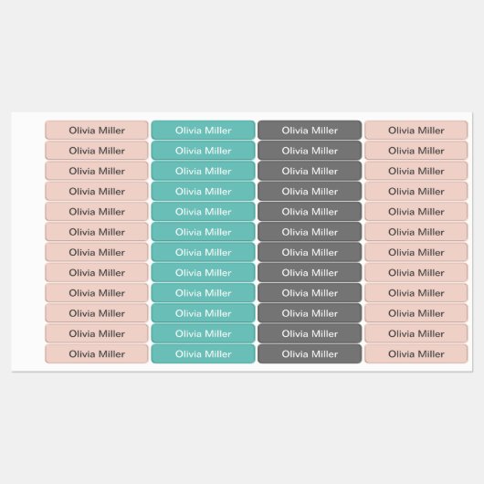 Naamlabels voor schoolkamp kinderopvang labels (Vel)