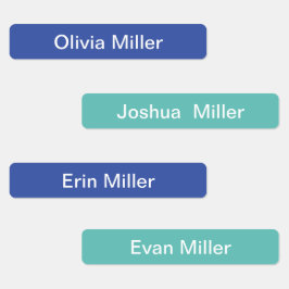 Naamlabels voor schoolkamp kinderopvang labels