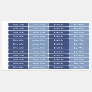 Naamlabels voor schoolkampdagopvang labels