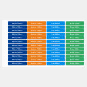 Naamlabels voor schoolkampopvang labels (Vel)
