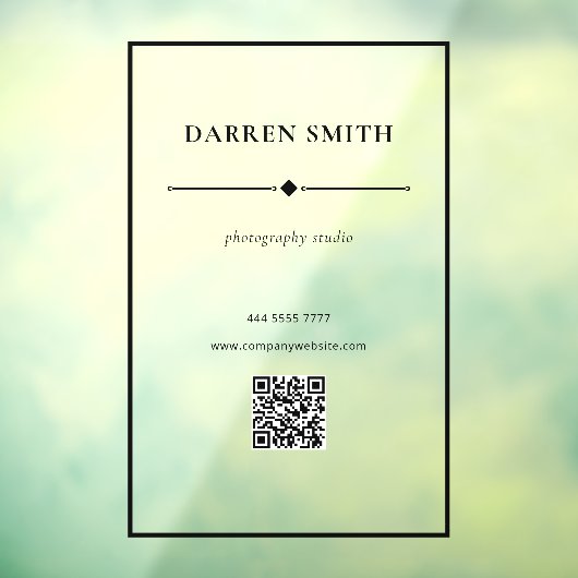 Naamlijst Professioneel Bedrijfsbureau QR-code Raamsticker (Vel 3)