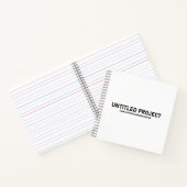 Naamloos project - Audio Session Glitch T-shirt V1 Notitieboek (Binnen)