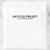 Naamloos project - Audio Session Glitch T-shirt V1 Rechthoekige Sticker (Tas)