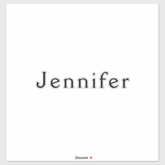 Naammonogram Afstudeerfeest Bruiloft Bruidsmeisje Sticker (Vel)