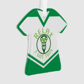  naamnummer Lacrosse T-Shirt Ornament (voorkant)