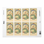 Naamplaat / Bookplate Stickers met Vintage Afbeeld (Full Sheet)