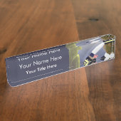 Naamplaat militair veteranbureau naambordje (Zijkant)