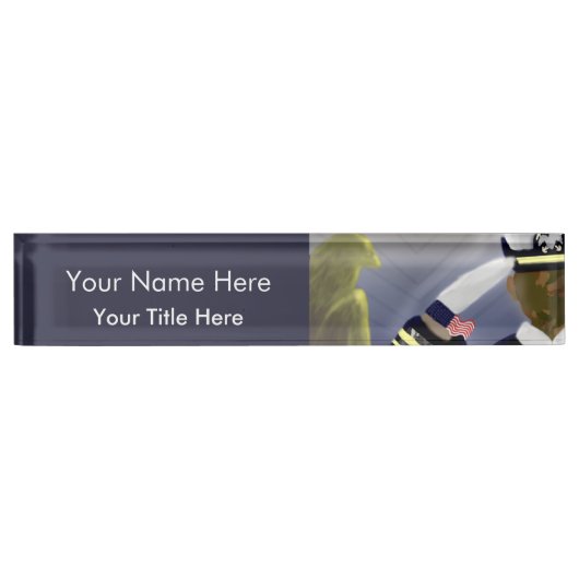 Naamplaat militair veteranbureau naambordje (Voorkant)