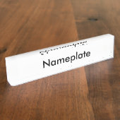 naamplaat naambordje (Zijkant)