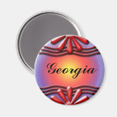 Naamplaat Rood Magneet (Voorkant / Achterkant)